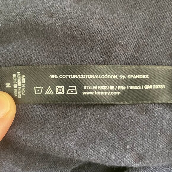 Tommy Hilfiger Pull On Elasticized Waist Polka Dot PrintPJ Bottoms Navy+Red Sz M - Picture 10 of 11